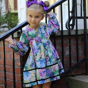 Slip On Chiffon Flower Print Dress